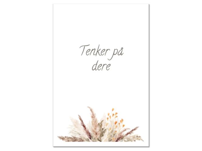 Hovedbilde 50 stk | Tenker på dere | 10x15 cm