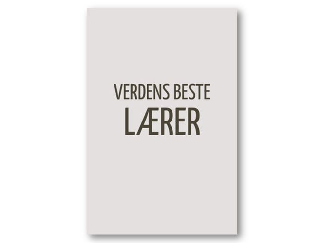 Hovedbilde 50 stk | Verdens beste lærer | 10x15 cm