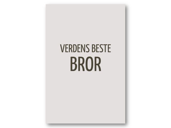 Hovedbilde 50 stk | Verdens beste bror | 10x15 cm