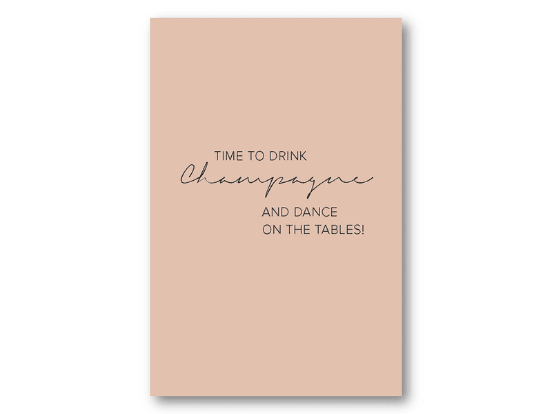 50 stk | Time to drink champagne | 10x15 cm