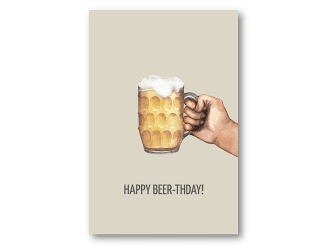 Hovedbilde 50 stk | Happy beer-thday | 10x15 cm