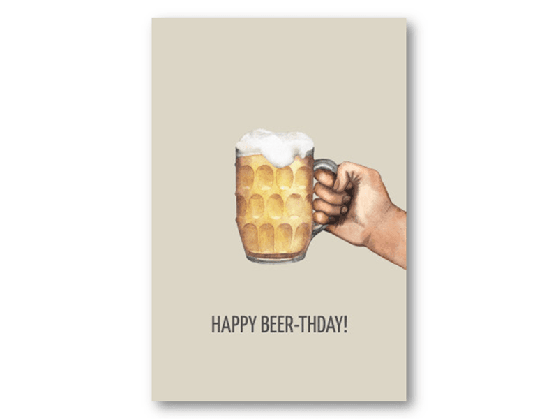 50 stk | Happy beer-thday | 10x15 cm
