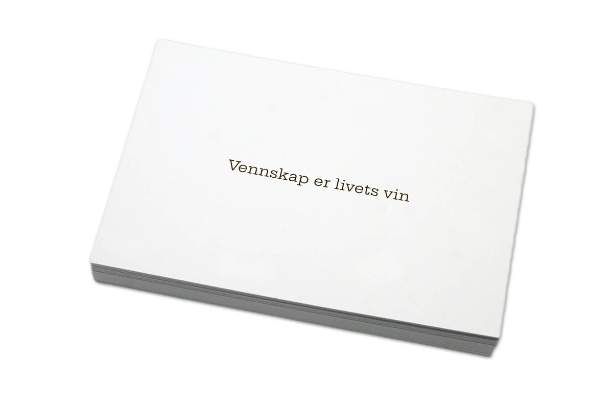 50 stk | Vennskap er livets vin | 10x15 cm