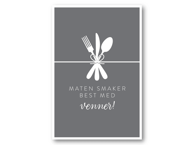 Hovedbilde 50 stk | Maten smaker bedre | 10x15 cm