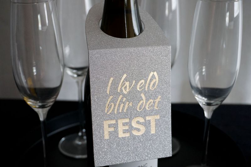 25 stk | Flaskekort, Ikveld blir det fest