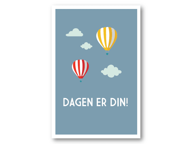 Hovedbilde 50 stk | Dagen er din | 10x15 cm