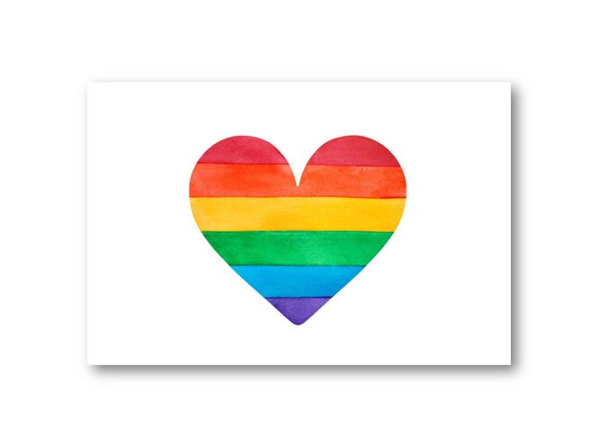 Hovedbilde 50 stk | Hjerte, pride | 10x15 cm